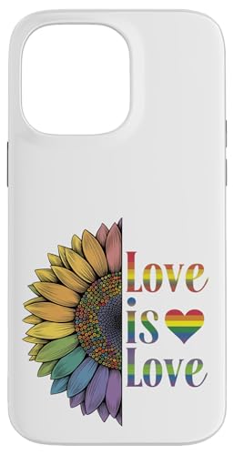 LGBTQ Pride Month - Liebe ist Liebe Gleichheit LGBT Pride Flower Hülle für iPhone 14 Pro Max von Queer & Co Apparel.USA