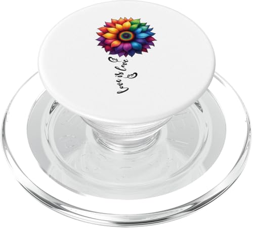 LGBTQ Pride Month - Liebe ist Liebe Gleichheit LGBT Pride Flower PopSockets PopGrip für MagSafe LGBTQ Pride Month - Liebe ist Liebe Gleichheit LGBT Pride Flower PopSockets PopGrip für MagSafe von Queer & Co Apparel.USA