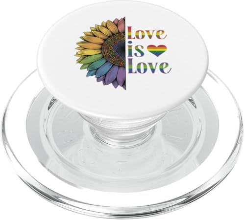 LGBTQ Pride Month - Liebe ist Liebe Gleichheit LGBT Pride Flower PopSockets PopGrip für MagSafe LGBTQ Pride Month - Liebe ist Liebe Gleichheit LGBT Pride Flower PopSockets PopGrip für MagSafe von Queer & Co Apparel.USA
