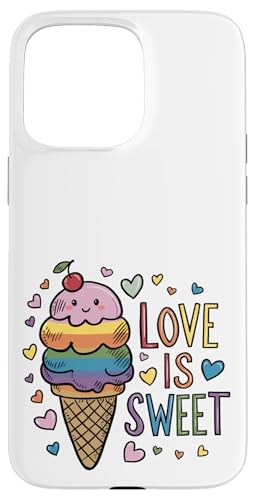 LGBTQ Pride Month - Süße Liebe ist süße Gleichheit LGBT Pride Hülle für iPhone 15 Pro Max von Queer & Co Apparel.USA