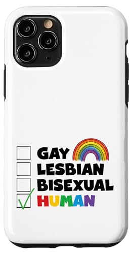 LGBTQ Pride Month von Human Love — Cute Empowering Rainbow LGBT Hülle für iPhone 11 Pro von Queer & Co Apparel.USA