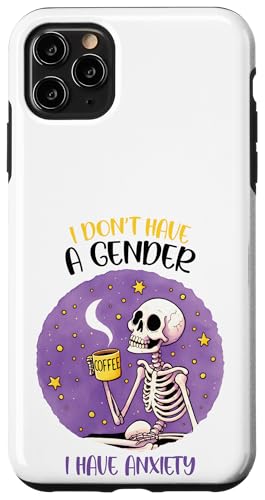 Lustiger LGBTQ Pride Coffee - I Have Anxiety Nonbinary Pride Hülle für iPhone 11 Pro Max von Queer & Co Apparel.USA
