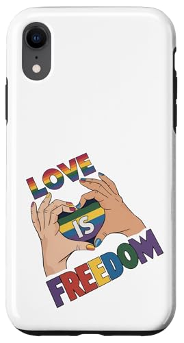 Süßer LGBTQ Pride Month - Liebe ist Freiheit Gleichheit LGBT Pride Hülle für iPhone XR von Queer & Co Apparel.USA
