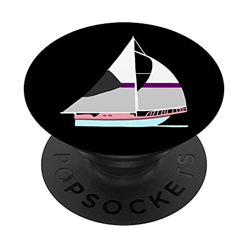 Segelboot Demisexual Pride PopSockets mit austauschbarem PopGrip von Queerappear