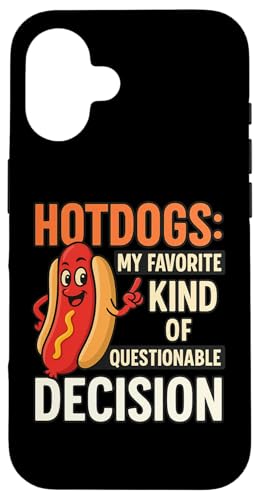Lustiges Grill-T-Shirt mit Hotdog-Zitat für Freunde und Familie Hülle für iPhone 16 Lustiges Grill-T-Shirt mit Hotdog-Zitat für Freunde und Familie Hülle für iPhone 16 von Questionable Decisions Funny Hotdog Quote