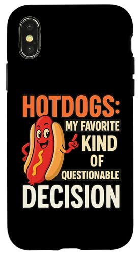 Lustiges Grill-T-Shirt mit Hotdog-Zitat für Freunde und Familie Hülle für iPhone X/XS Lustiges Grill-T-Shirt mit Hotdog-Zitat für Freunde und Familie Hülle für iPhone X/XS von Questionable Decisions Funny Hotdog Quote