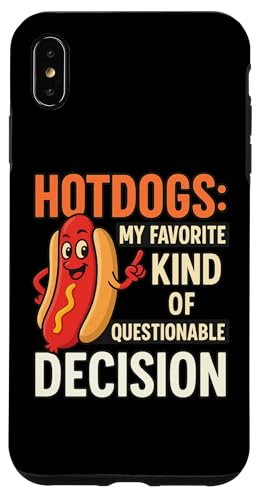 Lustiges Grill-T-Shirt mit Hotdog-Zitat für Freunde und Familie Hülle für iPhone XS Max von Questionable Decisions Funny Hotdog Quote