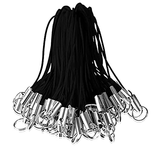 80Pcs Einfache Handy Lanyard Strap Schlüssel Schlüsselanhänger Handyanhänger Schlaufen mit Karabiner Abnehmbar Schlüsselband Telefonring Strap Handy Charm Cord zum Pendents USB Schüsselanhänger von Quesuc