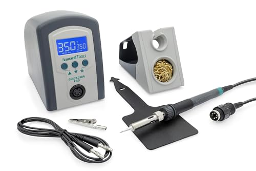 QUICK 3104 Digital Regelbare ESD Lötstation 80 Watt inkl. Lötkolben mit 2 mm Lötspitze und Zubehör - 100°- 450°C kalibrierbar - ESD Schutz QUICK 3104 Digital Regelbare ESD Lötstation 80 Watt inkl. Lötkolben mit 2 mm Lötspitze und Zubehör - 100°- 450°C kalibrierbar - ESD Schutz von Quick
