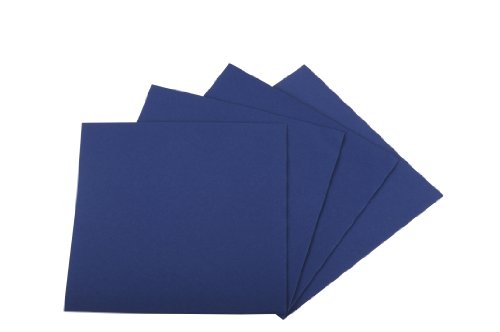 Quicky Airlaid-Servietten, 1 lagig, blau , 40 x 40 cm 1/4 Falz, 4er Pack (4 x 50 Stück) von Quicky
