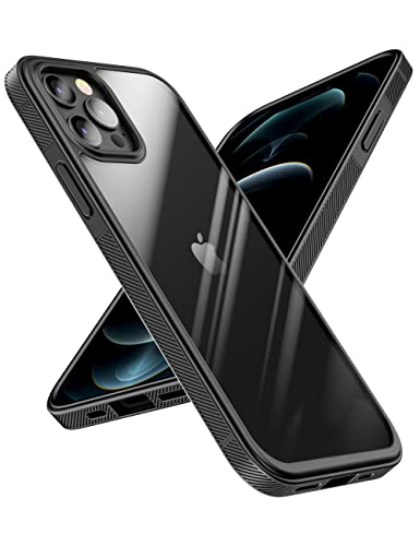 Quikbee Designed for iPhone 11 Pro Max Hülle, rutschfeste kristallklare, Nicht vergilbende Fallschutz in Militärqualität Schlank dünne transparente Hülle für iPhone 11 Pro Max 6.5 Zoll(schwarz) von Quikbee