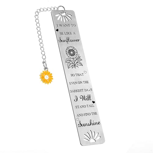 Sonnenblumen-Lesezeichen mit Sonnenblumenkette, inspirierendes Lesezeichen für Frauen, Freunde, weibliche Leser, Lesezeichen Sonnenblumen für Schulanfang Sonnenblumen-Lesezeichen mit Sonnenblumenkette, inspirierendes Lesezeichen für Frauen, Freunde, weibliche Leser, Lesezeichen Sonnenblumen für Schulanfang von Quilax
