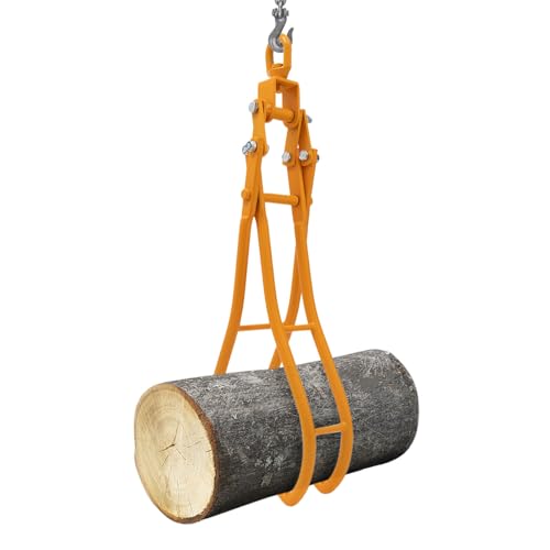 Forstzange Rückezange Schleppzange Holz Hebezange Holzgreifer Packzange für Baumstämme Holzzange Hebezange Praktische Griffe 36 Zoll (Gelb) von Quiltern