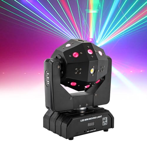 Moving Head Disco Licht 120W Laser Moving Head Bühnenlicht RGBW 16 LED Spot Beam DMX DJ Disco Party Show für Party Weihnachten Halloween Hochzeit Club Bar Show Moving Head Disco Licht 120W Laser Moving Head Bühnenlicht RGBW 16 LED Spot Beam DMX DJ Disco Party Show für Party Weihnachten Halloween Hochzeit Club Bar Show von Quiltern