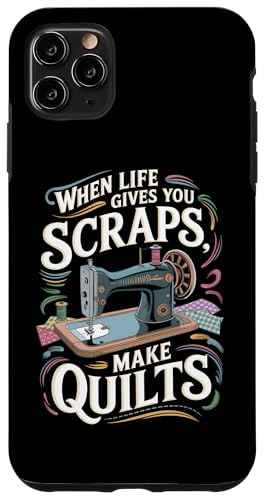 Happy Quilting Motivational Quilting Quote Quilting Hülle für iPhone 11 Pro Max Happy Quilting Motivational Quilting Quote Quilting Hülle für iPhone 11 Pro Max von Quilting Fun Playful Sewing Quilting Quotes
