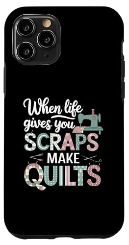 Happy Quilting Motivational Quilting Quote Quilting Hülle für iPhone 11 Pro von Quilting Fun Playful Sewing Quilting Quotes