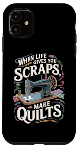 Happy Quilting Motivational Quilting Quote Quilting Hülle für iPhone 11 von Quilting Fun Playful Sewing Quilting Quotes