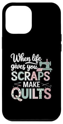 Happy Quilting Motivational Quilting Quote Quilting Hülle für iPhone 12 Pro Max von Quilting Fun Playful Sewing Quilting Quotes