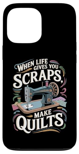 Happy Quilting Motivational Quilting Quote Quilting Hülle für iPhone 13 Pro Max von Quilting Fun Playful Sewing Quilting Quotes