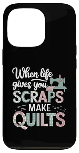 Happy Quilting Motivational Quilting Quote Quilting Hülle für iPhone 13 Pro von Quilting Fun Playful Sewing Quilting Quotes