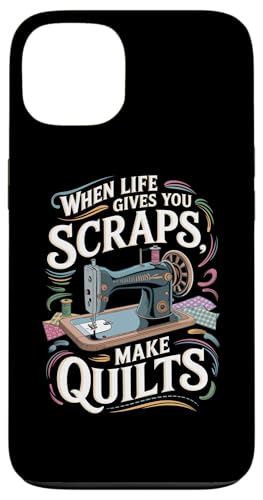 Happy Quilting Motivational Quilting Quote Quilting Hülle für iPhone 13 von Quilting Fun Playful Sewing Quilting Quotes