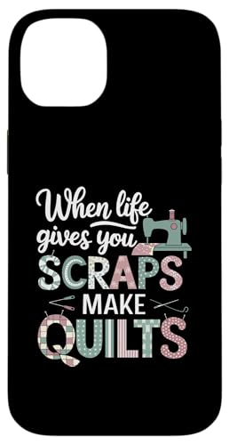 Happy Quilting Motivational Quilting Quote Quilting Hülle für iPhone 14 Plus von Quilting Fun Playful Sewing Quilting Quotes