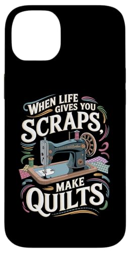 Happy Quilting Motivational Quilting Quote Quilting Hülle für iPhone 14 Plus von Quilting Fun Playful Sewing Quilting Quotes