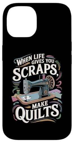 Happy Quilting Motivational Quilting Quote Quilting Hülle für iPhone 14 von Quilting Fun Playful Sewing Quilting Quotes