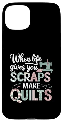 Happy Quilting Motivational Quilting Quote Quilting Hülle für iPhone 15 Plus von Quilting Fun Playful Sewing Quilting Quotes