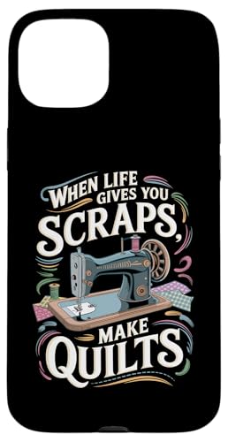 Happy Quilting Motivational Quilting Quote Quilting Hülle für iPhone 15 Plus Happy Quilting Motivational Quilting Quote Quilting Hülle für iPhone 15 Plus von Quilting Fun Playful Sewing Quilting Quotes