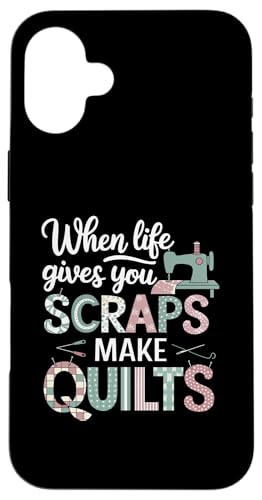 Happy Quilting Motivational Quilting Quote Quilting Hülle für iPhone 16 Plus von Quilting Fun Playful Sewing Quilting Quotes