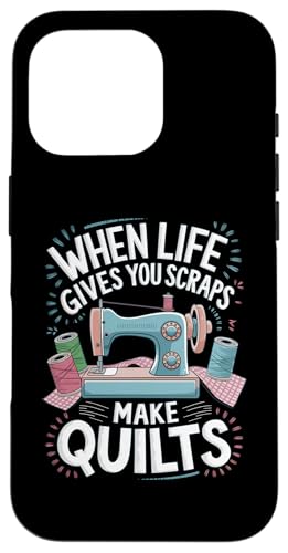 Happy Quilting Motivational Quilting Quote Quilting Hülle für iPhone 16 Pro Happy Quilting Motivational Quilting Quote Quilting Hülle für iPhone 16 Pro von Quilting Fun Playful Sewing Quilting Quotes