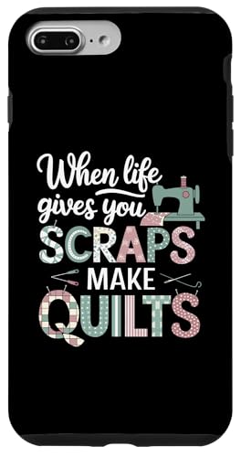Happy Quilting Motivational Quilting Quote Quilting Hülle für iPhone 7 Plus/8 Plus von Quilting Fun Playful Sewing Quilting Quotes