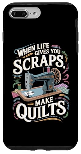 Happy Quilting Motivational Quilting Quote Quilting Hülle für iPhone 7 Plus/8 Plus von Quilting Fun Playful Sewing Quilting Quotes