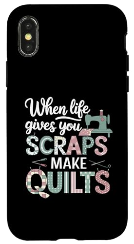 Happy Quilting Motivational Quilting Quote Quilting Hülle für iPhone X/XS von Quilting Fun Playful Sewing Quilting Quotes