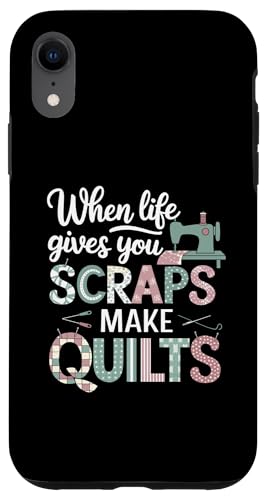 Happy Quilting Motivational Quilting Quote Quilting Hülle für iPhone XR Happy Quilting Motivational Quilting Quote Quilting Hülle für iPhone XR von Quilting Fun Playful Sewing Quilting Quotes