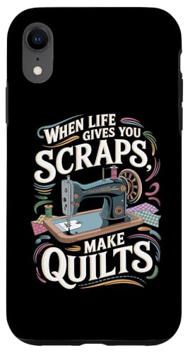 Happy Quilting Motivational Quilting Quote Quilting Hülle für iPhone XR von Quilting Fun Playful Sewing Quilting Quotes