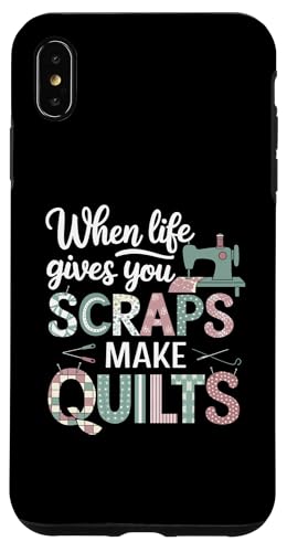 Happy Quilting Motivational Quilting Quote Quilting Hülle für iPhone XS Max von Quilting Fun Playful Sewing Quilting Quotes