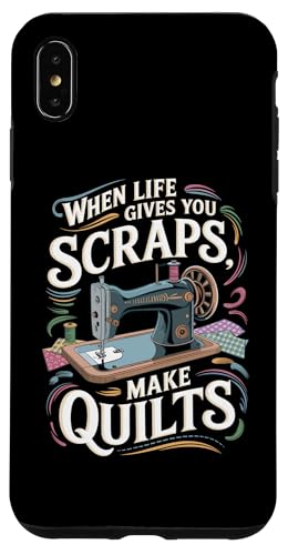 Happy Quilting Motivational Quilting Quote Quilting Hülle für iPhone XS Max von Quilting Fun Playful Sewing Quilting Quotes