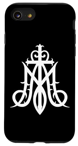 Ave Maria Monogramm Hülle für iPhone SE (2020) / 7 / 8 von Quinn Cafe