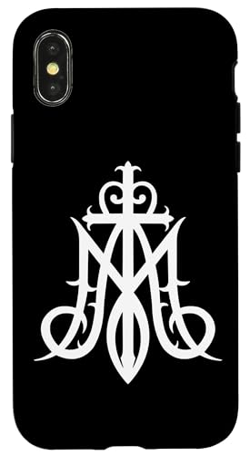 Ave Maria Monogramm Hülle für iPhone X/XS Ave Maria Monogramm Hülle für iPhone X/XS von Quinn Cafe