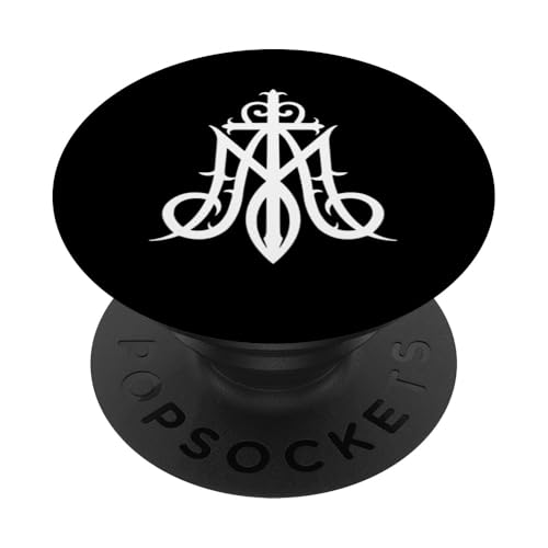 Ave Maria Monogramm PopSockets Klebender PopGrip Ave Maria Monogramm PopSockets Klebender PopGrip von Quinn Cafe