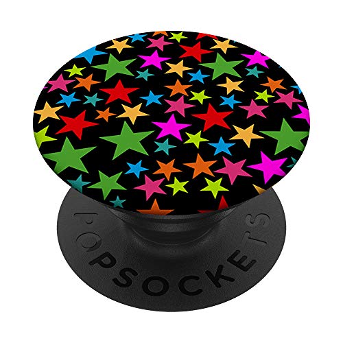 Bunte Sterne PopSockets mit austauschbarem PopGrip von Quinn Cafe