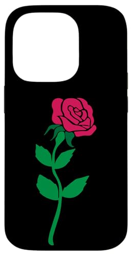 Ein Stiel von Rosen Blume Einfach Clipart Hülle für iPhone 14 Pro Ein Stiel von Rosen Blume Einfach Clipart Hülle für iPhone 14 Pro von Quinn Cafe