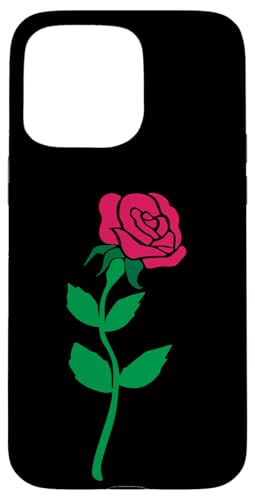 Ein Stiel von Rosen Blume Einfach Clipart Hülle für iPhone 15 Pro Max Ein Stiel von Rosen Blume Einfach Clipart Hülle für iPhone 15 Pro Max von Quinn Cafe
