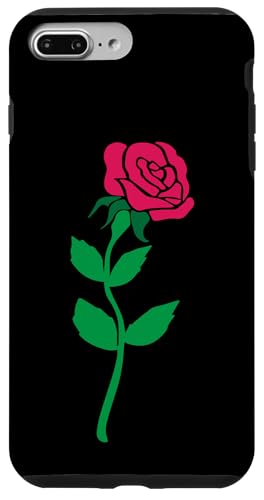 Ein Stiel von Rosen Blume Einfach Clipart Hülle für iPhone 7 Plus/8 Plus von Quinn Cafe
