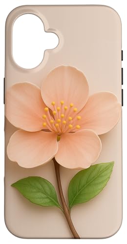 Eine ästhetische Pfirsichblüte Hülle für iPhone 16 Eine ästhetische Pfirsichblüte Hülle für iPhone 16 von Quinn Cafe