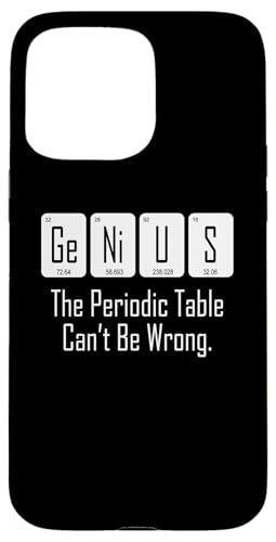 Genius Periodensystem Chemie Hülle für iPhone 15 Pro Max von Quinn Cafe