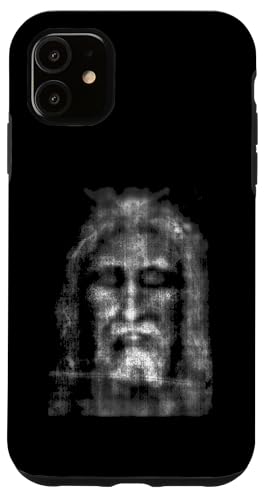 Heiliges Gesicht Jesu vom Grabtuch von Turin Christlicher Glaube Hülle für iPhone 11 von Quinn Cafe