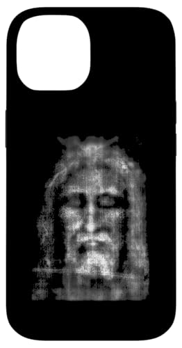 Heiliges Gesicht Jesu vom Grabtuch von Turin Christlicher Glaube Hülle für iPhone 14 von Quinn Cafe